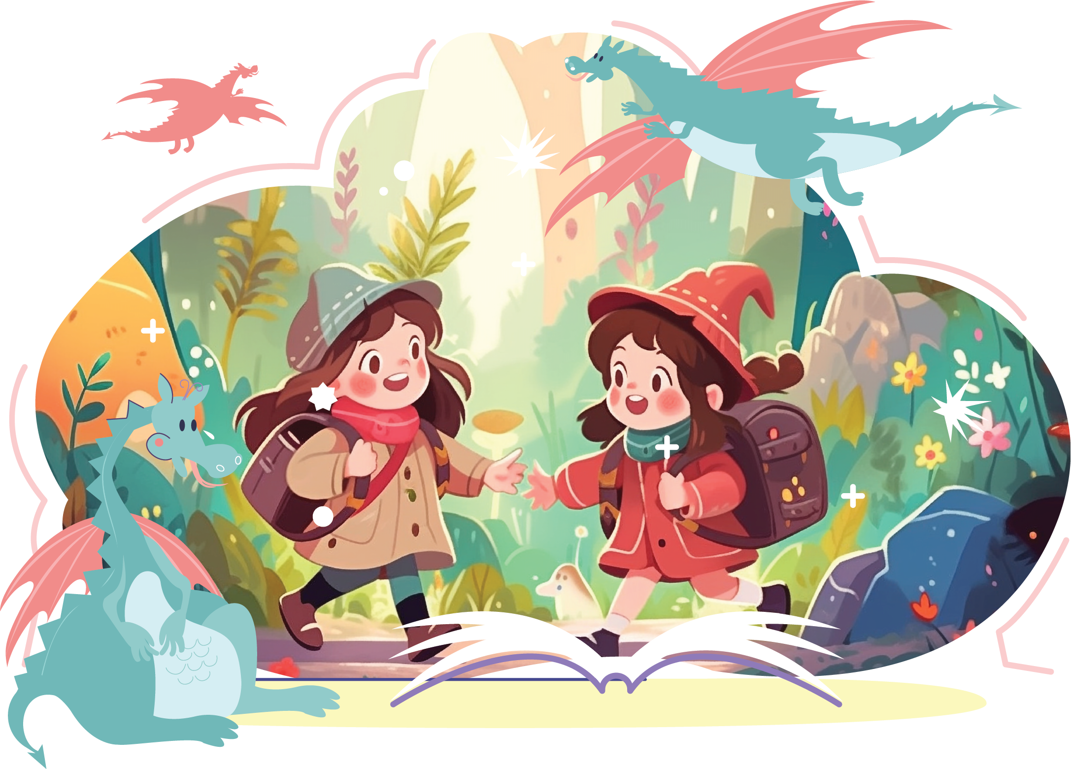 Creative illustrations and characters